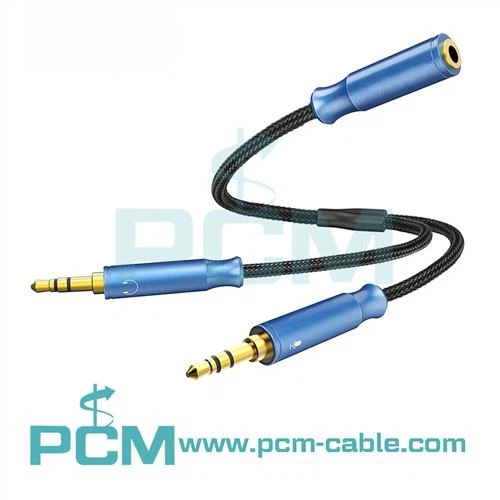 Cablu prelungitor splitter audio stereo de 3,5 mm Y