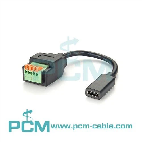 USB-C la conector terminal cu arc cu 5 pini