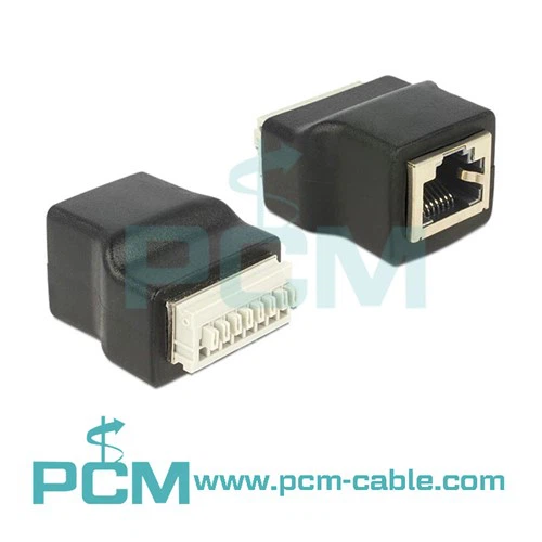 Ethernet RJ45 Female Socket Push-in Terminal Block