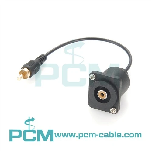 Cablu conector pentru șasiu cu montare pe panou RCA
