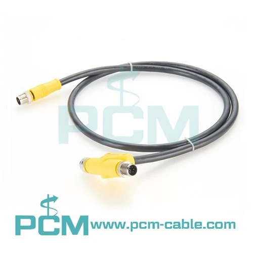 Cablu despărțitor tip M12 T 3 4 5 6 8 Conector cablu mamă la mascul