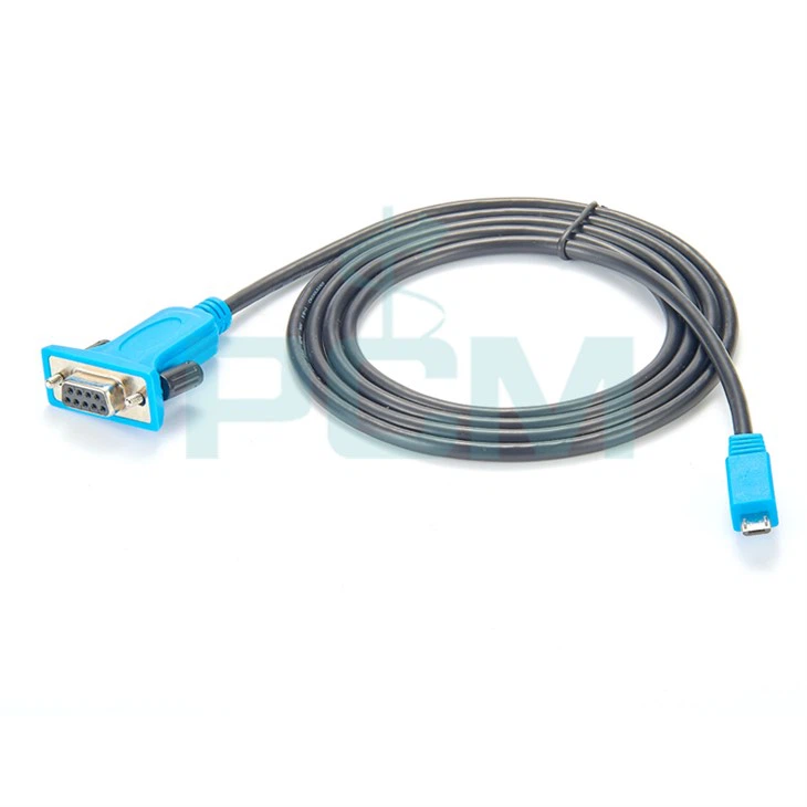 Cablu adaptor serial Micro USB la RS232 DB9 Convertor serial femel DB9