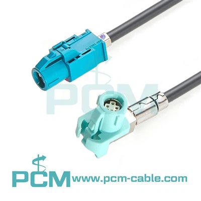 LVDS Ansamblu de cablu HSD HSD Femeie la 90 de grade HSD Femeie RF Ansamblu de cablu