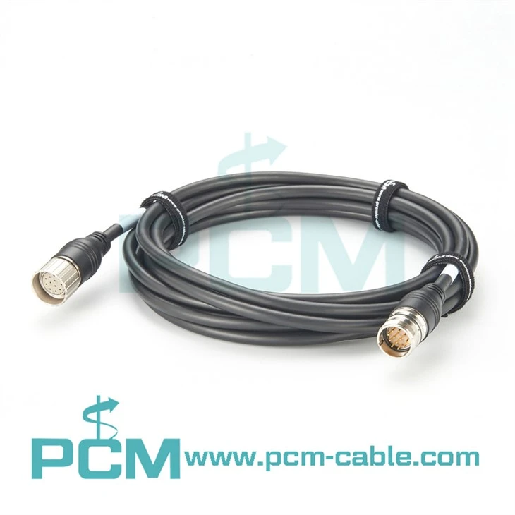 Cablu prelungitor cu pini M23 12-rezistent la torsiune pentru automatizări industriale